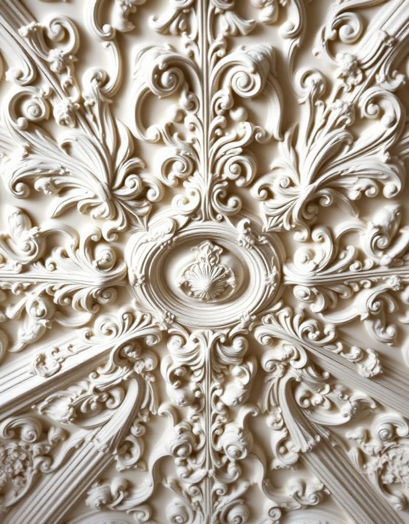 Gerestaureerd ornamentplafond